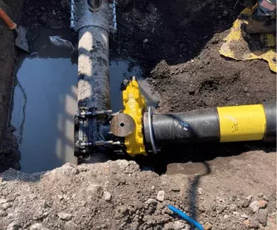 pipework installed by national gas underground